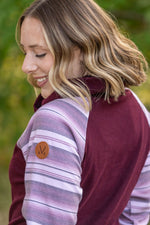 Load image into Gallery viewer, Classic Zoey ZipCowl Sweatshirt - Berry Serape
