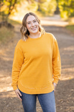 Load image into Gallery viewer, Vintage Wash Pullover - Mustard
