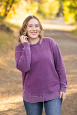 Load image into Gallery viewer, Vintage Wash Pullover - Purple
