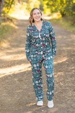 Load image into Gallery viewer, Evergreen Christmas Pajama Set
