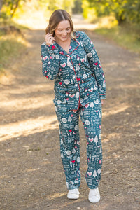 Evergreen Christmas Pajama Set