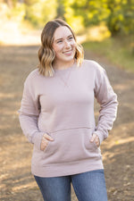 Load image into Gallery viewer, Vintage Wash Pocket Pullover - Blush Pebble
