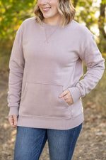 Load image into Gallery viewer, Vintage Wash Pocket Pullover - Blush Pebble
