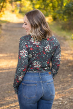 Load image into Gallery viewer, Blair Long Sleeve Top - Evergreen Christmas
