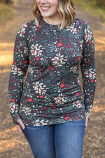 Load image into Gallery viewer, Blair Long Sleeve Top - Evergreen Christmas
