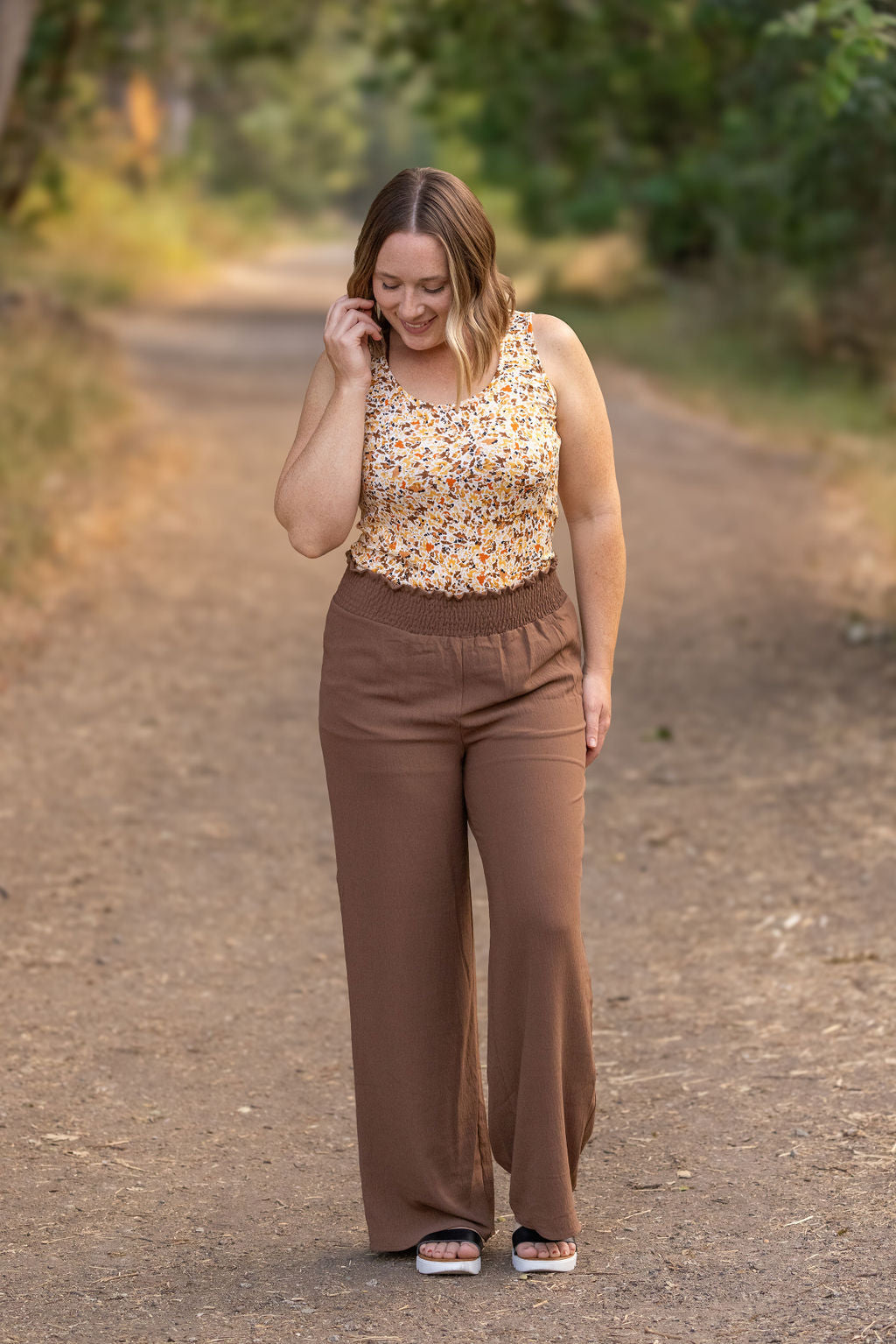 Presley Palazzo Pants - Coffee | Women's Wide-Leg Pants