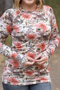 Blair Long Sleeve Top - Floral Sunset