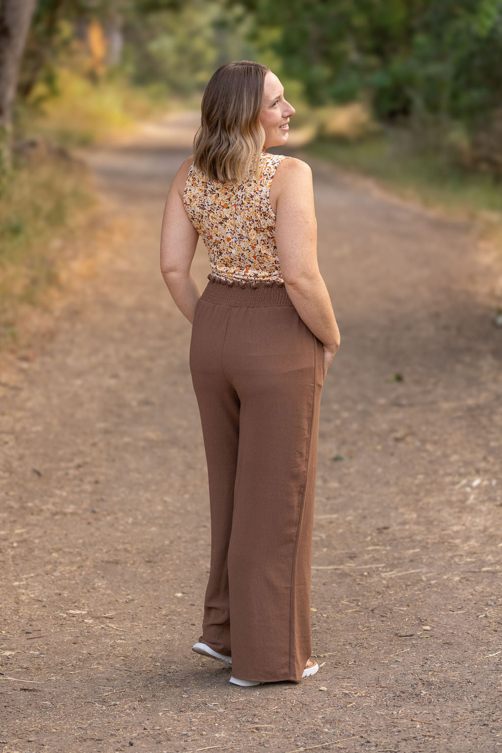 Presley Palazzo Pants - Coffee | Women's Wide-Leg Pants