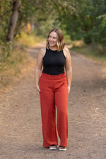 Load image into Gallery viewer, Presley Palazzo Pants - Brick | Women&#39;s Wide-Leg Pants
