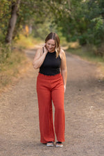 Load image into Gallery viewer, Presley Palazzo Pants - Brick | Women&#39;s Wide-Leg Pants
