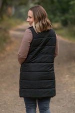 Load image into Gallery viewer, Harlow Long Vest (Olive &amp; Black)
