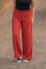 Load image into Gallery viewer, Presley Palazzo Pants - Brick | Women&#39;s Wide-Leg Pants
