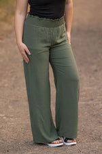 Load image into Gallery viewer, Presley Palazzo Pants - Olive | Women&#39;s Wide-Leg Pants
