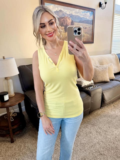 Addison Tank - Yellow