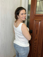 Load image into Gallery viewer, Sweet Cheeks Tank In Ivory

