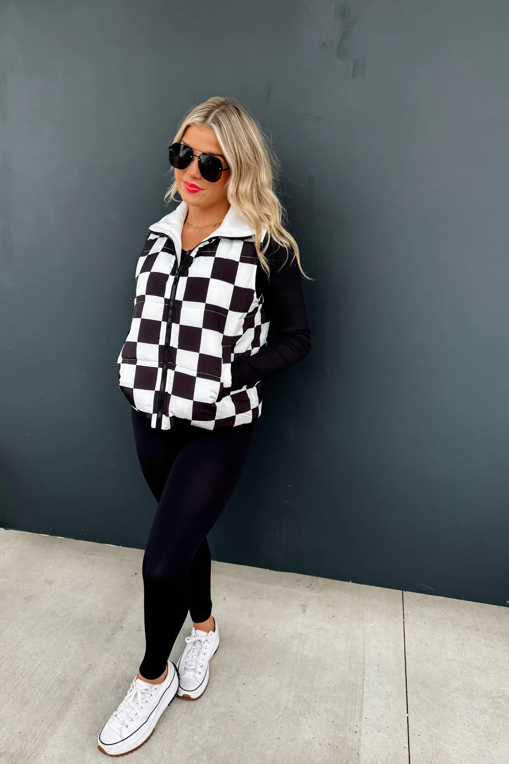 {Pre-Order} Checkers Puffer Vest *HALF PAYMENT DUE NOW, HALF DUE ON ARRIVAL*