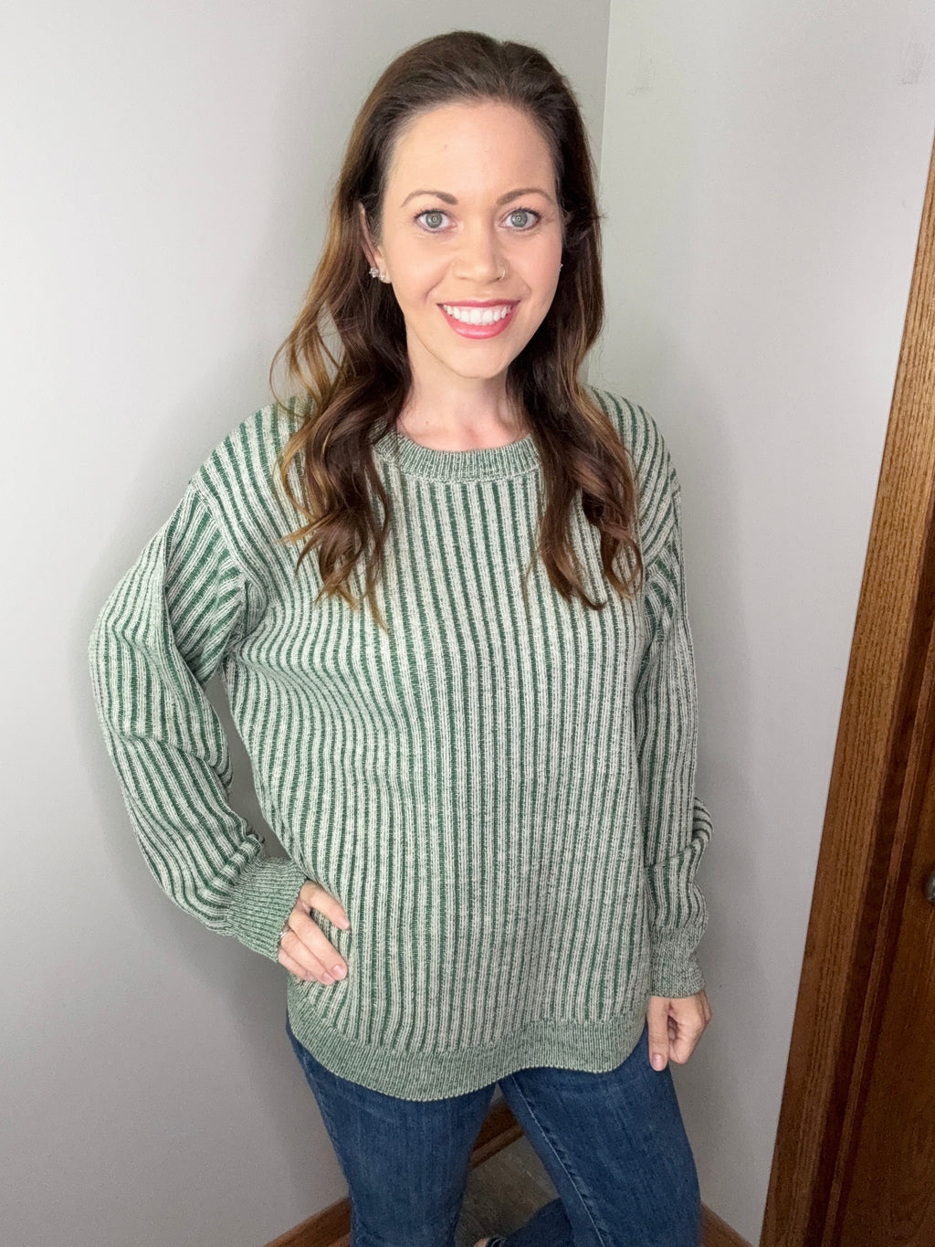 Existence Sweater in Dark Green FINAL SALE