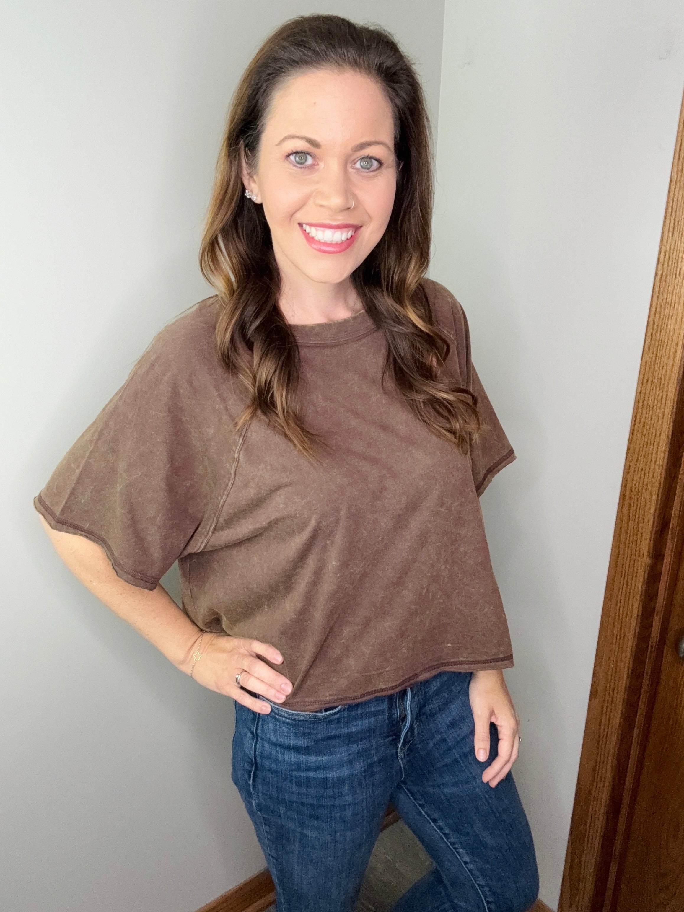 Speak for All Tee in Mahogany