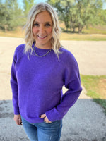 Load image into Gallery viewer, Stay Easy Sweater In Wisteria
