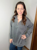 Load image into Gallery viewer, Mineral Wash Quarter Zip Baylor Weekender
