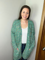 Load image into Gallery viewer, Miley Dot Cardigan In Teal
