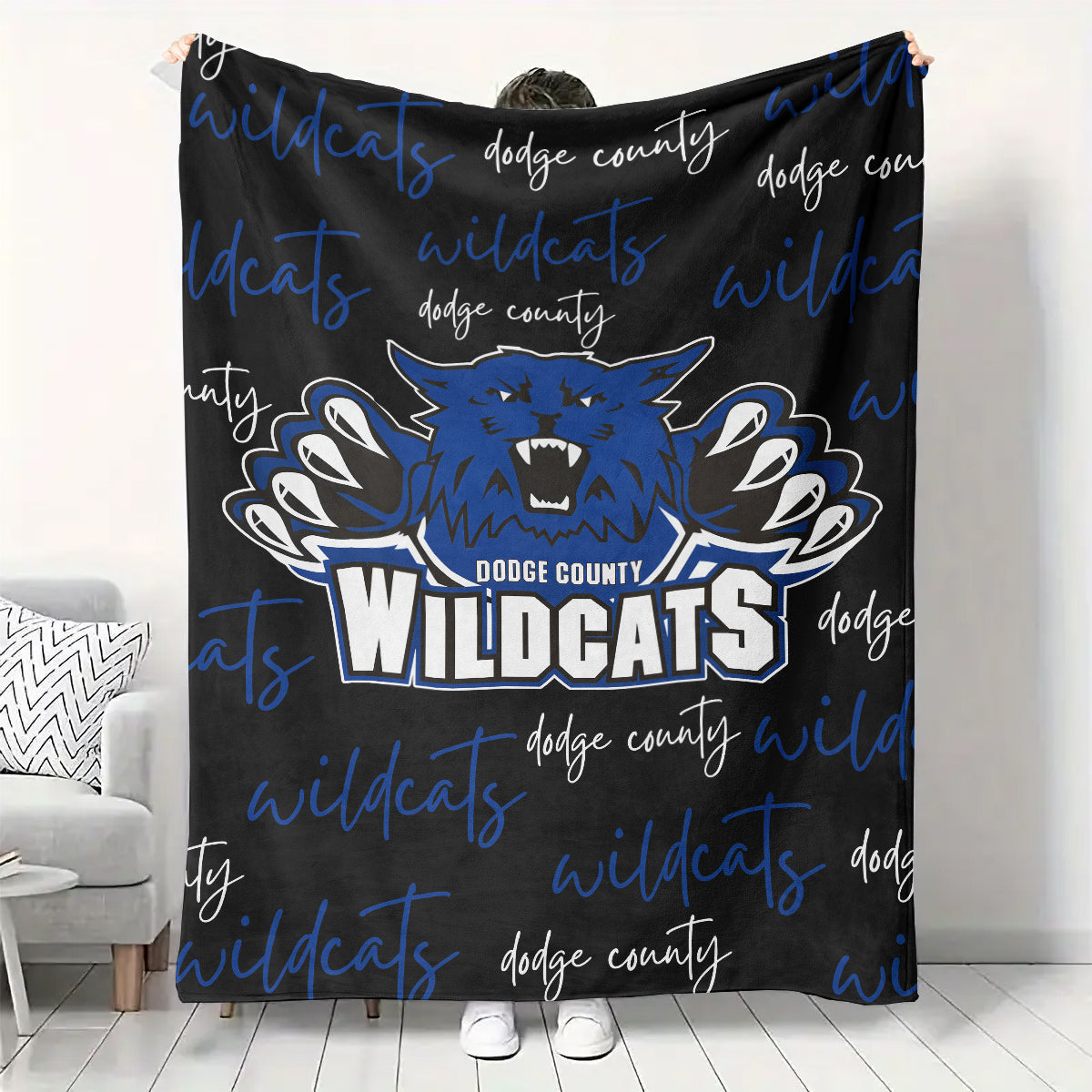 PRE-ORDER Dodge County Wildcats Fleece Blanket