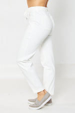 Load image into Gallery viewer, {Preorder:} Fresh Start Judy Blue Joggers In White
