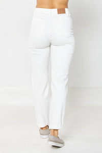 {Preorder:} Fresh Start Judy Blue Joggers In White