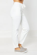 Load image into Gallery viewer, {Preorder:} Fresh Start Judy Blue Joggers In White
