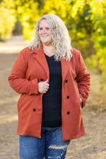 Load image into Gallery viewer, Scarlett Sweater Jacket - Pumpkin
