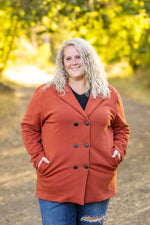 Load image into Gallery viewer, Scarlett Sweater Jacket - Pumpkin
