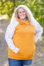 Load image into Gallery viewer, Zoey ZipCowl - Mustard and Harvest Floral
