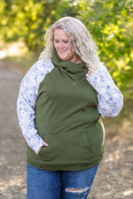 Load image into Gallery viewer, Zoey ZipCowl - Olive and Boho Floral
