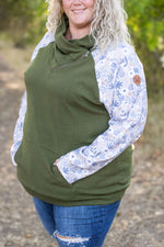 Load image into Gallery viewer, Zoey ZipCowl - Olive and Boho Floral
