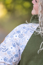 Load image into Gallery viewer, Zoey ZipCowl - Olive and Boho Floral
