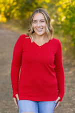 Load image into Gallery viewer, Leah Long Sleeve Top - Red
