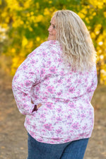 Load image into Gallery viewer, Classic Fullzip Hoodie - Pink Floral and Burgundy
