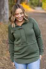 Load image into Gallery viewer, The Mia Scuba Halfzip in Olive
