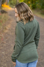 Load image into Gallery viewer, The Mia Scuba Halfzip in Olive
