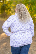 Load image into Gallery viewer, Ashley Hoodie - White Geometric
