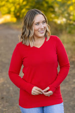 Load image into Gallery viewer, Leah Long Sleeve Top - Red
