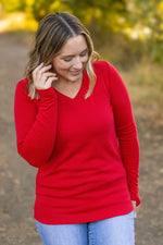 Load image into Gallery viewer, Leah Long Sleeve Top - Red
