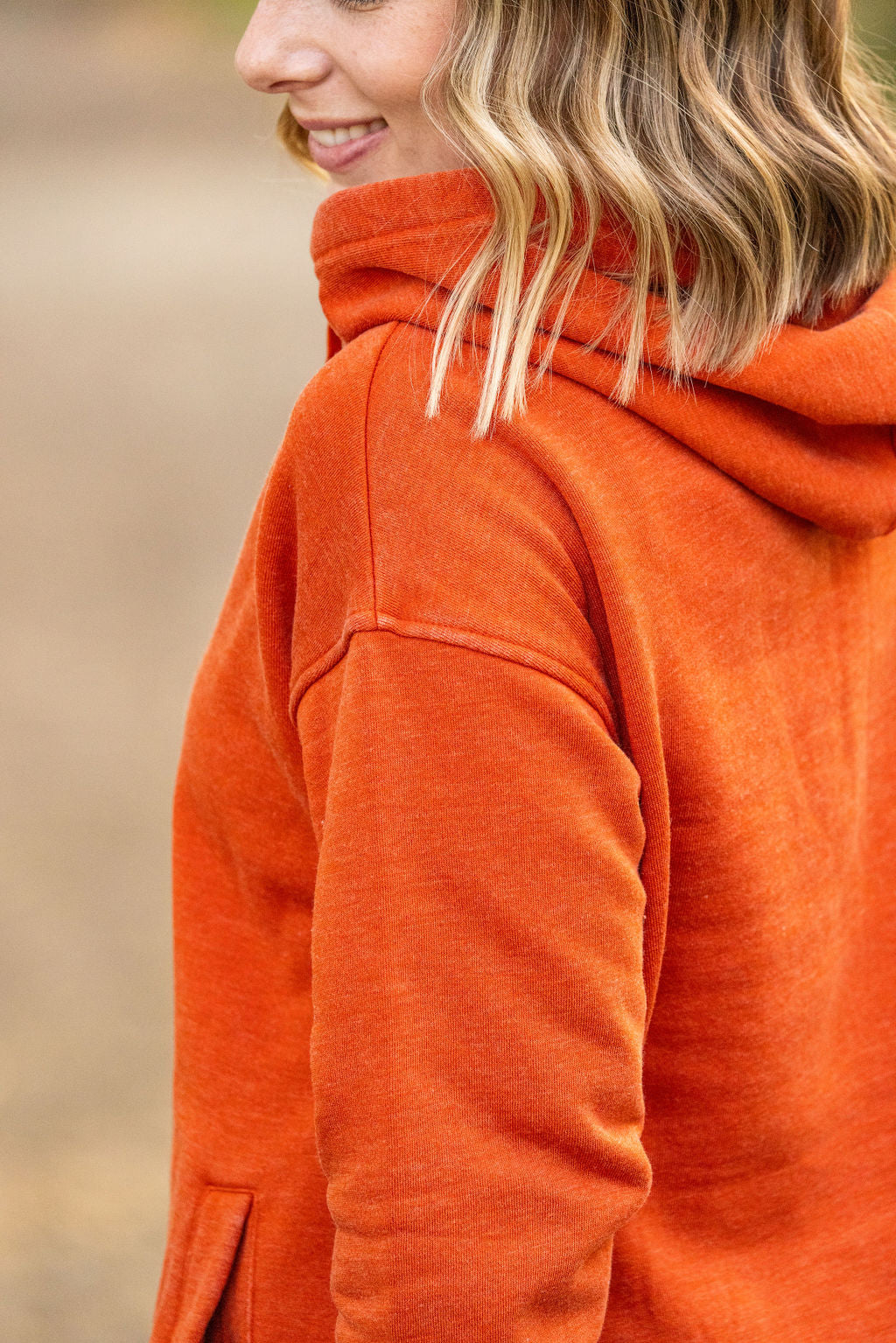 Vintage Wash Hoodie - Rust