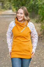 Load image into Gallery viewer, Zoey ZipCowl - Mustard and Harvest Floral
