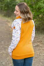 Load image into Gallery viewer, Zoey ZipCowl - Mustard and Harvest Floral
