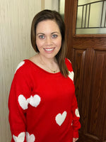 Load image into Gallery viewer, For the Love Sweater in Red FINAL SALE
