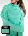 Coming Soon! Mock Neck Sweater in Seafoam