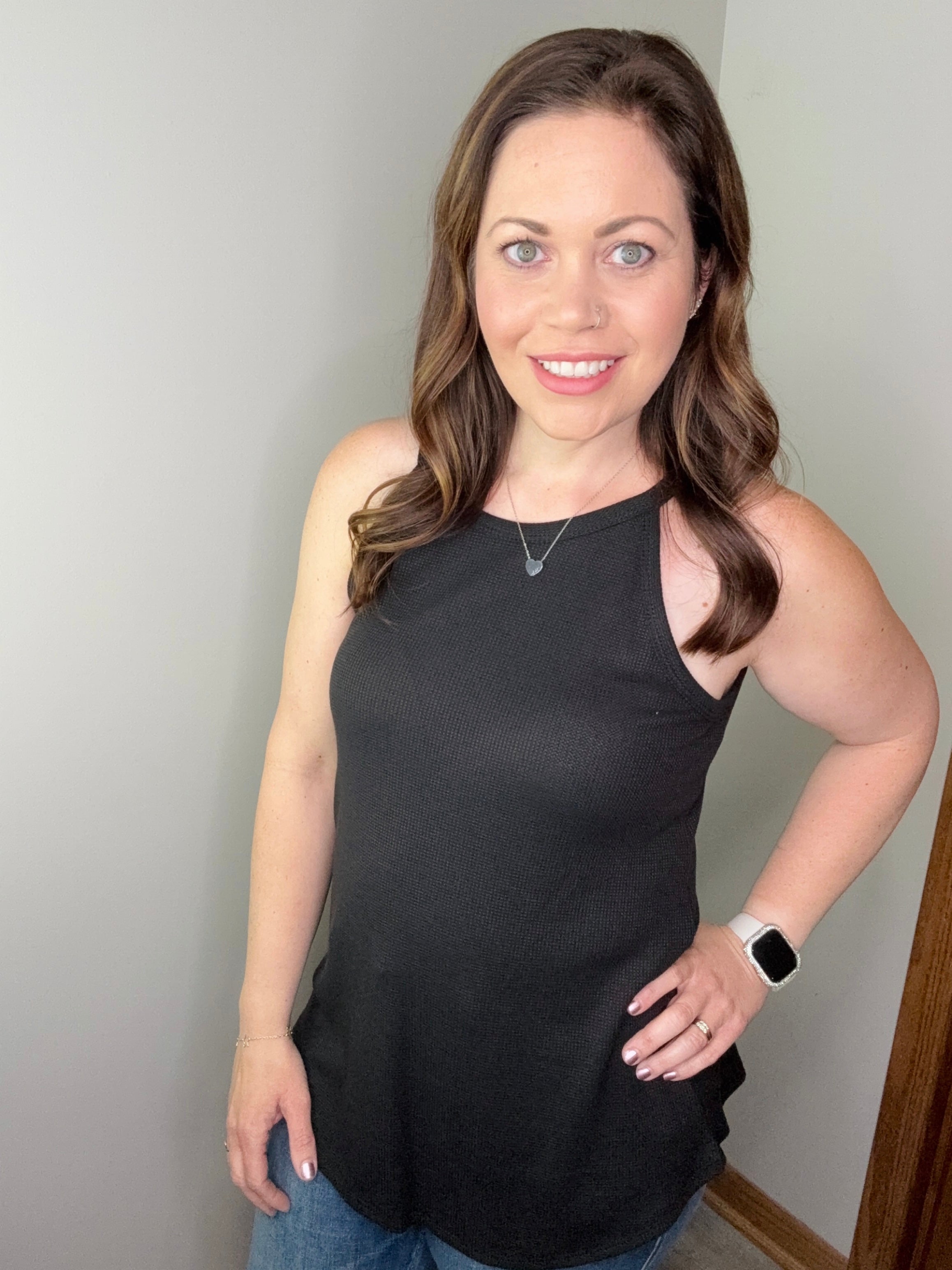 Black Surprised Tank FINAL SALE