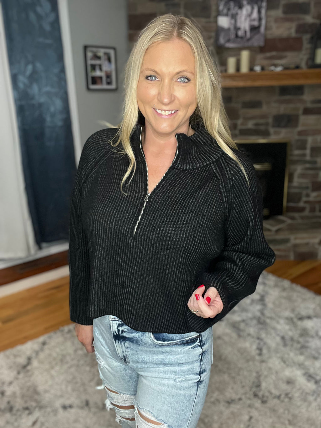 In the Vault Sweater in Black FINAL SALE