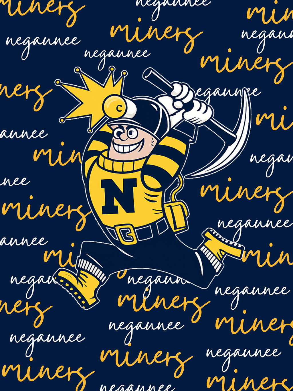 Negaunee Miners Fleece Blanket